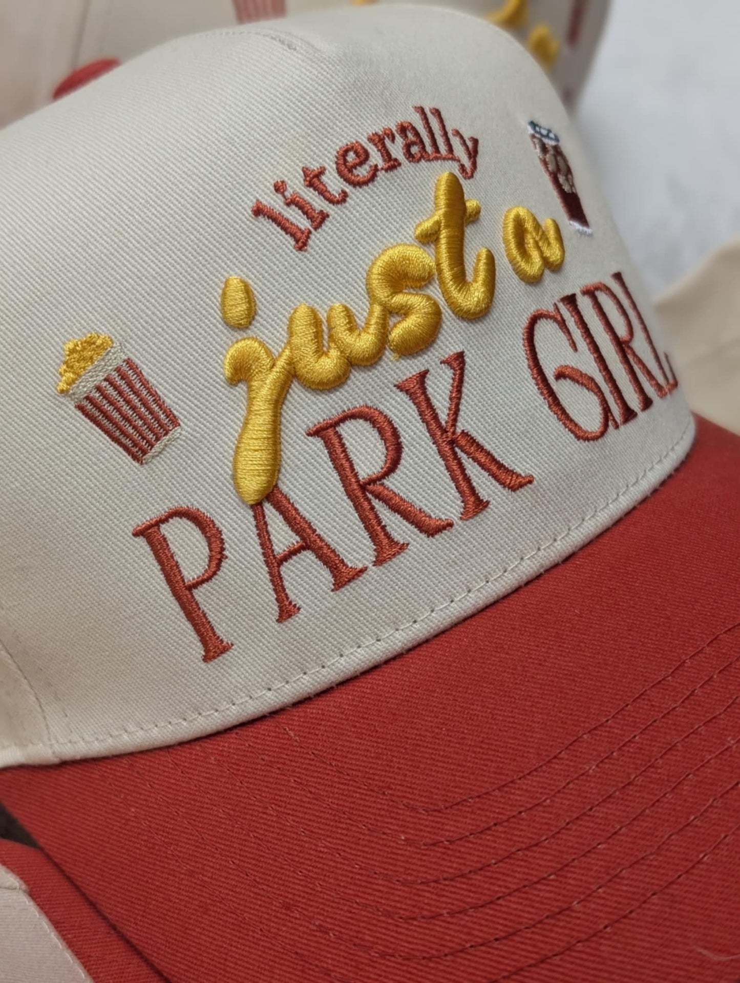 LITERALLY JUST A PARK GIRL HAT (PRESALE)