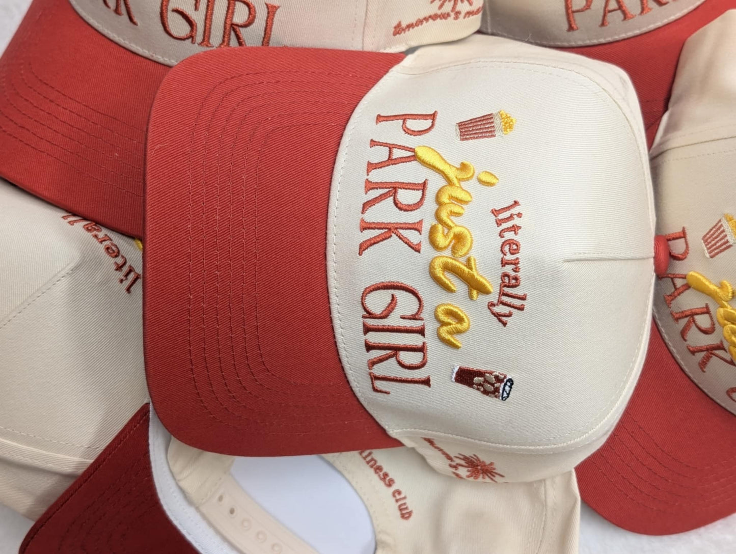 LITERALLY JUST A PARK GIRL HAT (PRESALE)