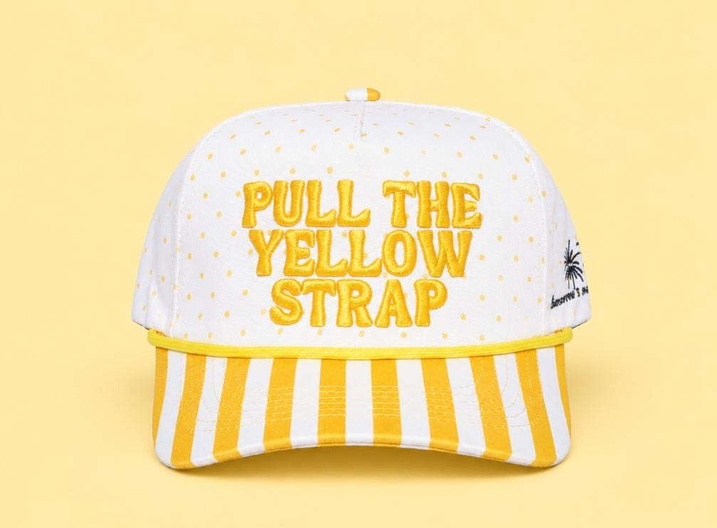 PULL THE YELLOW STRAP HAT