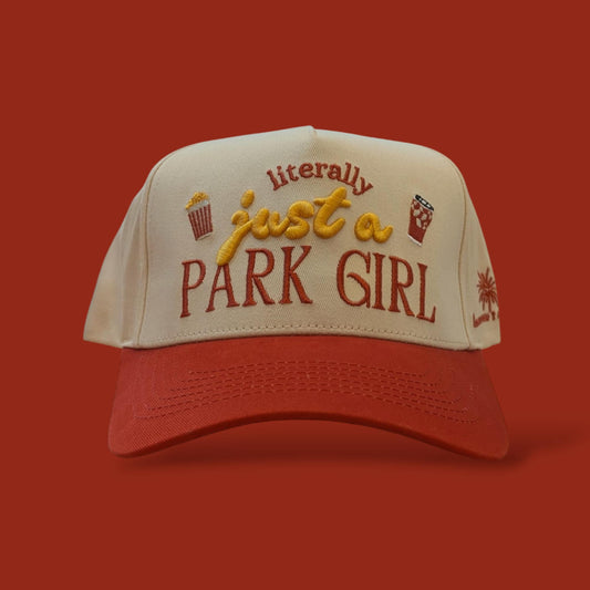 LITERALLY JUST A PARK GIRL HAT